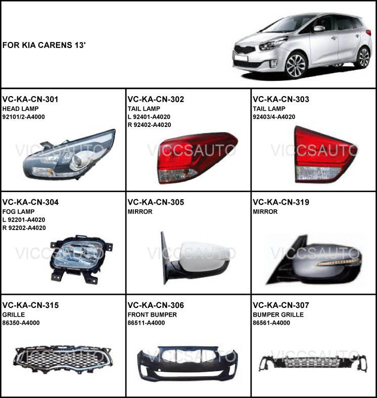 Đèn Hậu Miếng Ngoài Trái Kia Carens / rondo Mã phụ tùng 92401a4020