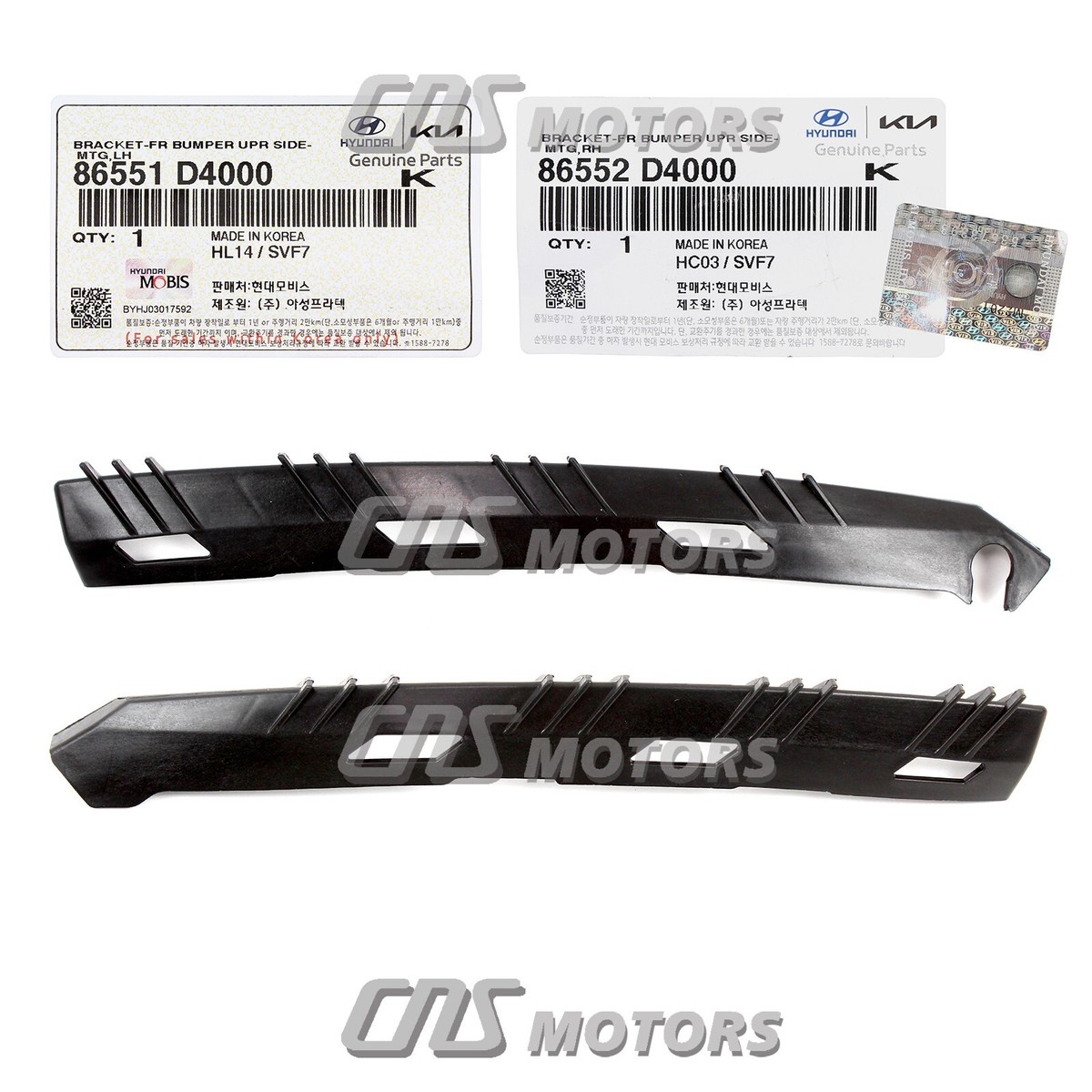 Nẹp Cài Cản Trước Phải Phải Kia Optima / k5 Mã phụ tùng 86552d4000