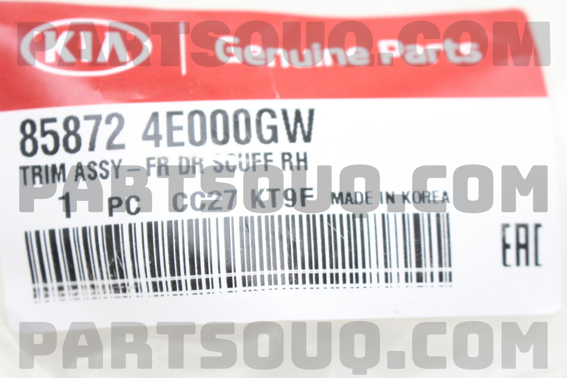 Nẹp Thanh Cánh Cửa Phải Kia Bongo Mã phụ tùng 858724E000GW