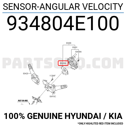 Cuộn Cáp Còi Kia Bongo Mã phụ tùng 934804E000