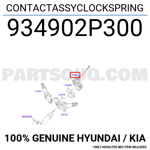 Cáp Còi Xe Nhập Khẩu Kia Sorento Mã phụ tùng 934902P300