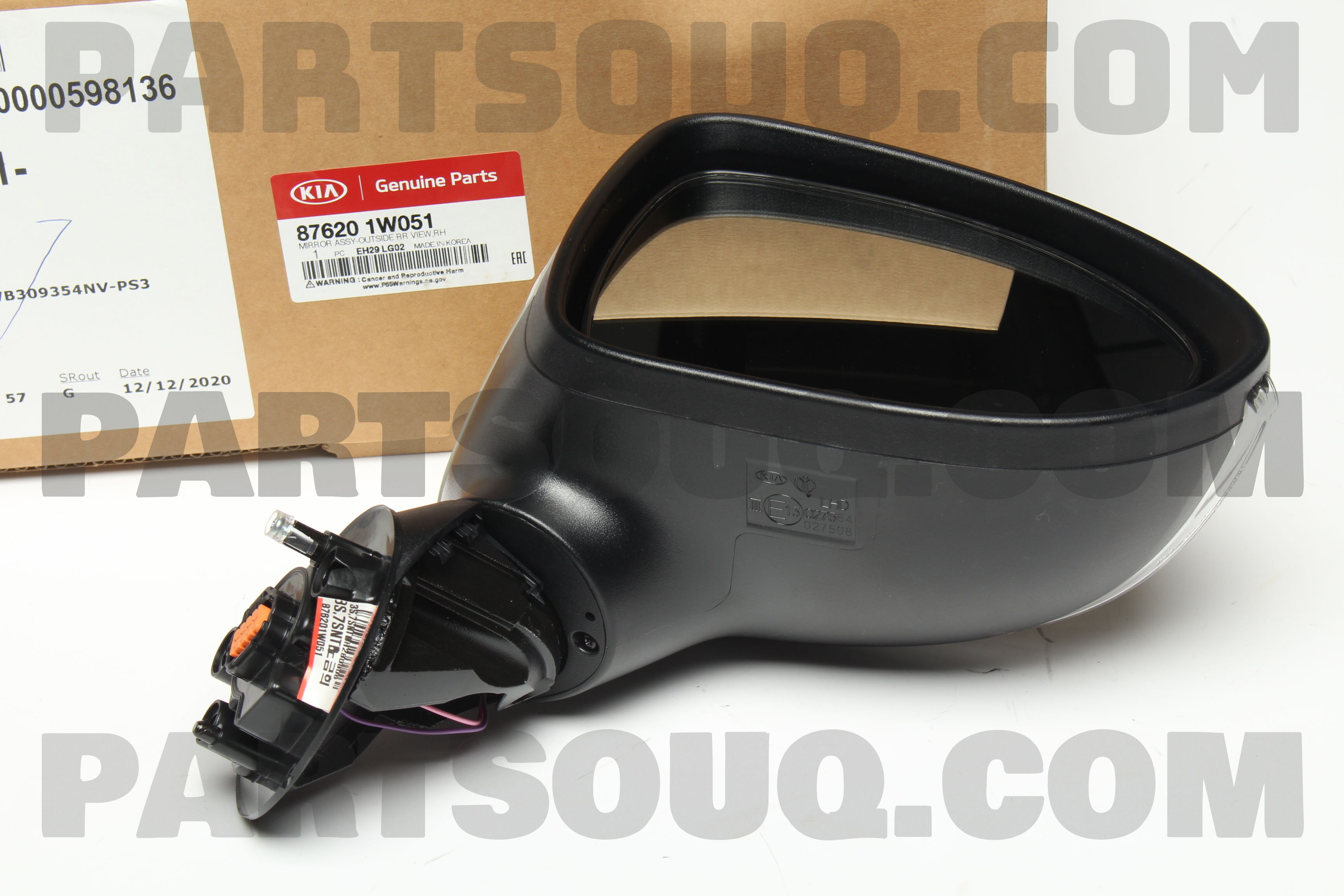 Gương Chiếu Hậu Phải Có Đèn Kia Rio Mã phụ tùng 876201W051