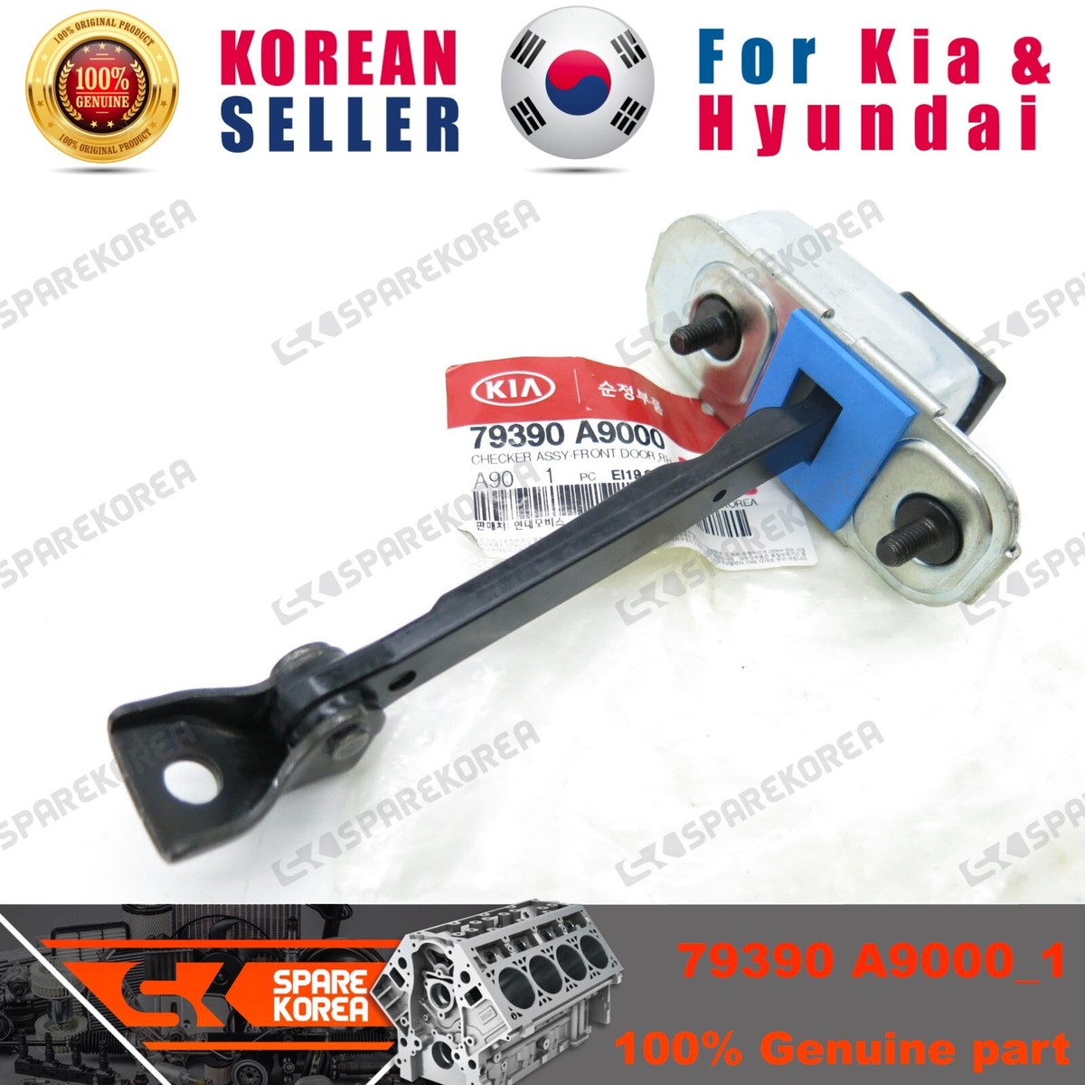 Hạn Chế Hành Trình Cửa Trước Phải Kia Carens / rondo Mã phụ tùng 793901D000