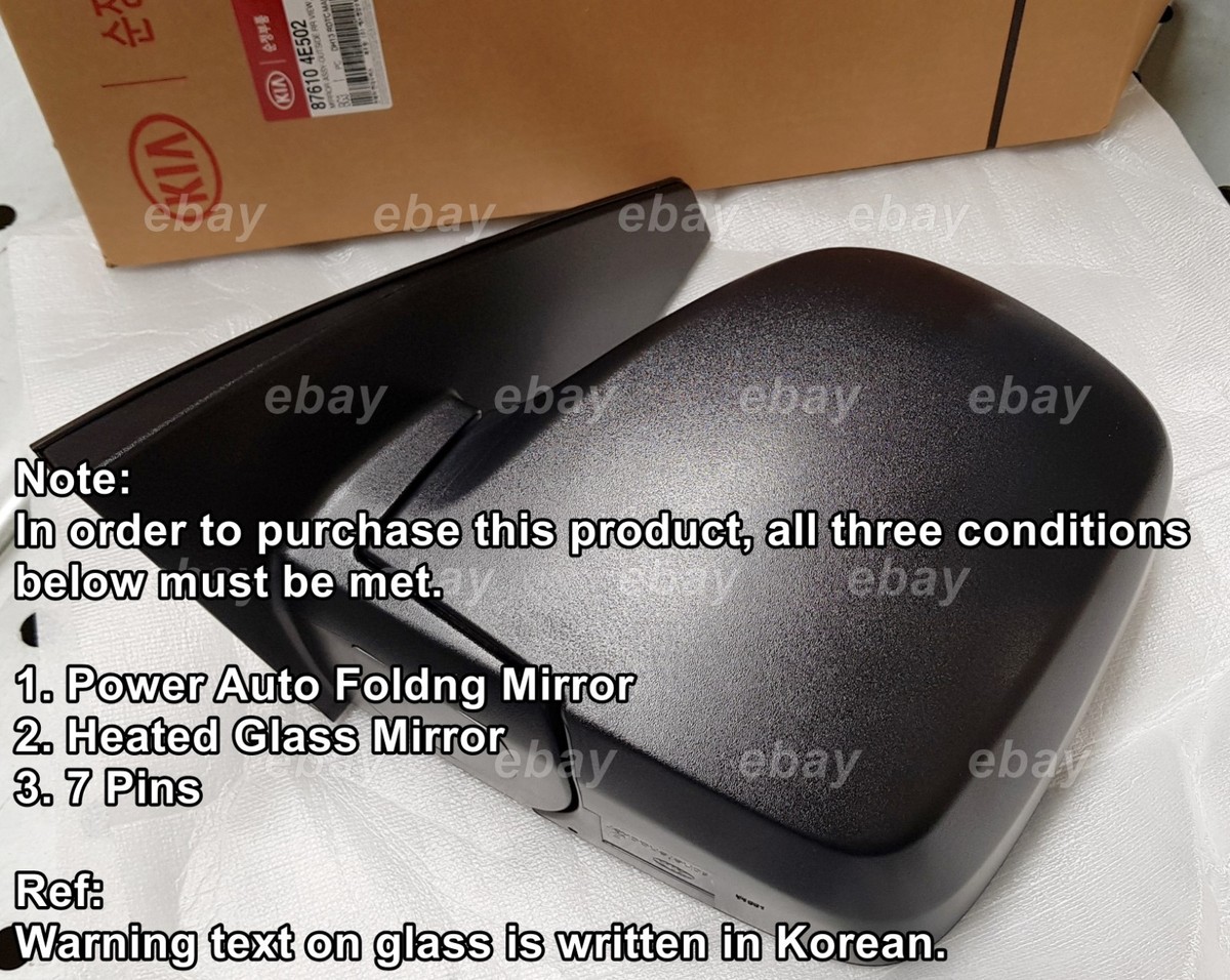 Gương Chiếu Hậu Trái - 1 Mặt , Chỉnh Điện Kia Bongo Mã phụ tùng 876104E502