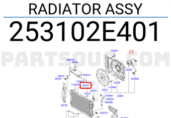 Két Nước At Kia Sportage OEM 253102E401-HCC