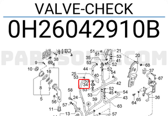 Van Hơi Xăng Thừa Kia Spectra Mã phụ tùng 0K2A142910