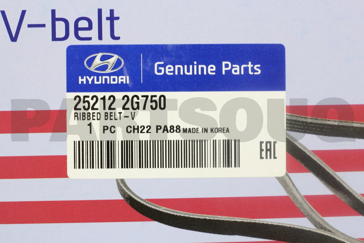 Dây Curoa Tổng 6Pk2550 Kia Optima / k5 Mã phụ tùng 252122g750