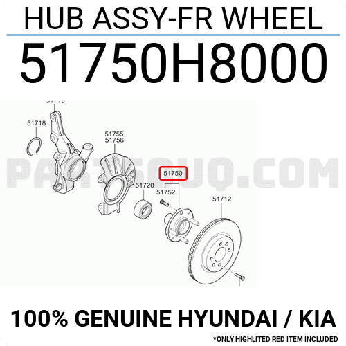 May Ơ Bánh Trước Kia Rio Mã phụ tùng 51750H8000