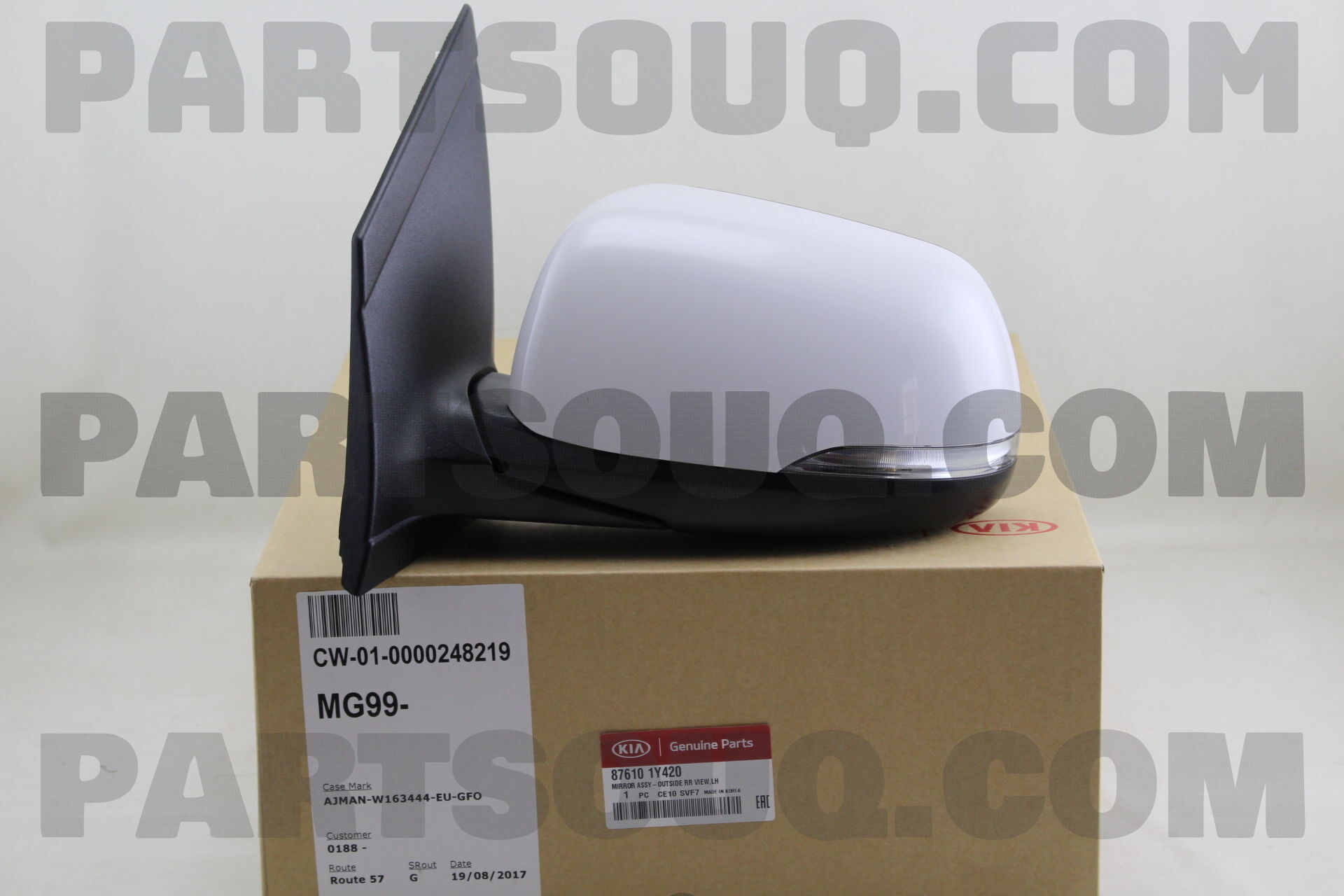 Gương Chiếu Hậu Trái Không Đèn Kia Rio Mã phụ tùng 876101W041