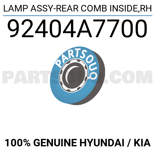 Đèn Hậu Miếng Trong Phải Kia Forte / Cerato Mã phụ tùng 92404a7700