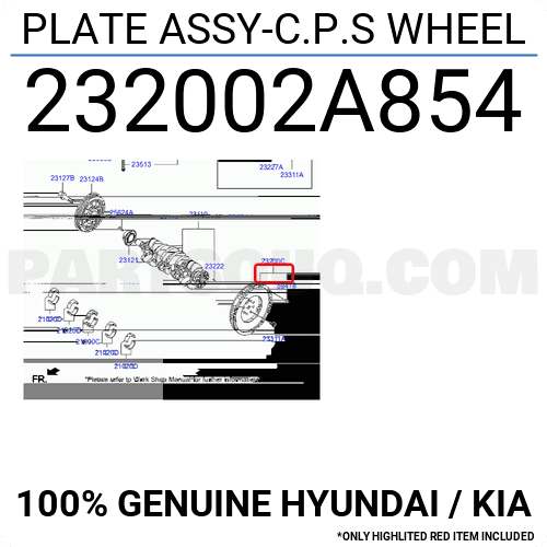 Bánh Đà Mt Kia Carens / rondo Mã phụ tùng 232002A854