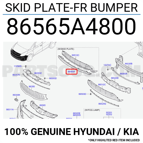 Nẹp Dưới Cản Trước Kia Carens / rondo Mã phụ tùng 86565A4800