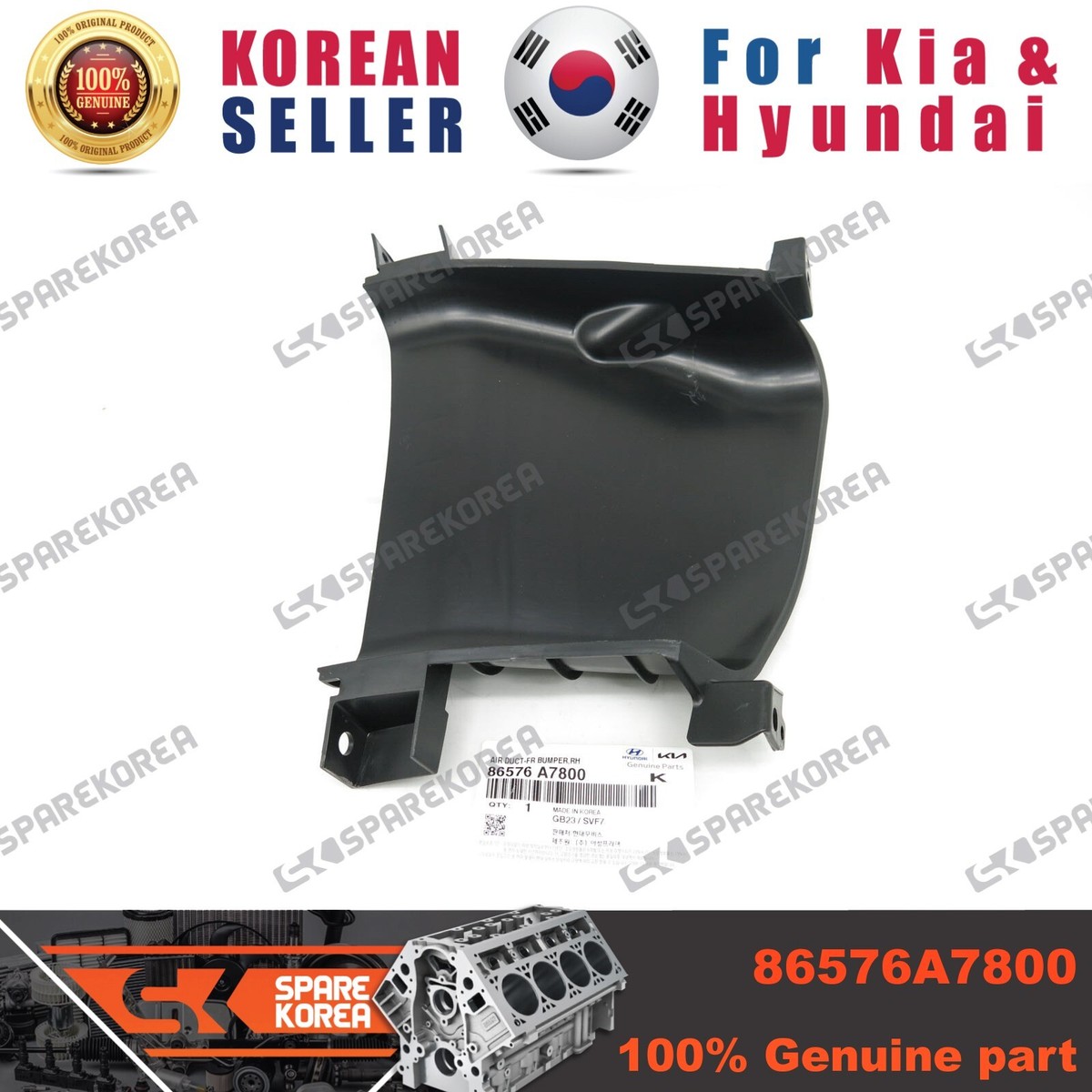 Nẹp Dưới Cản Trước Kia Carens / rondo Mã phụ tùng 86565A4800
