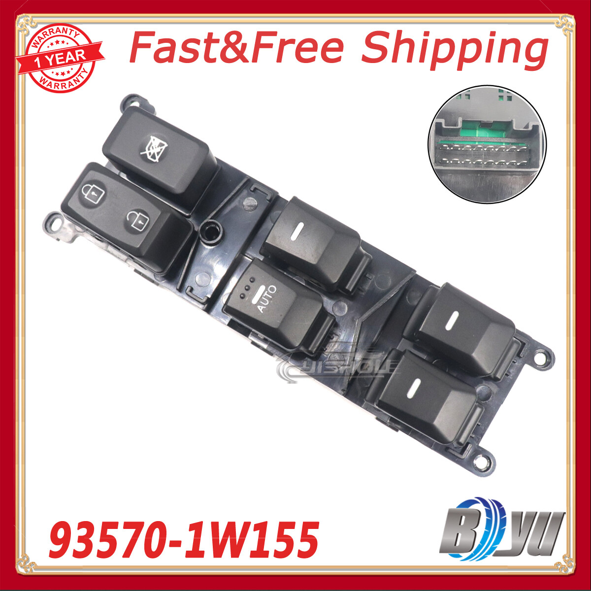 Công Tắc Lên Xuống Kính Tổng Có Auto Kia Rio Mã phụ tùng 935701W150