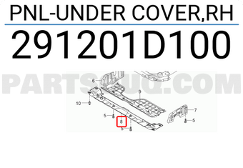 Chắn Bùn Két Nước Kia Carens / rondo Mã phụ tùng 291201D100