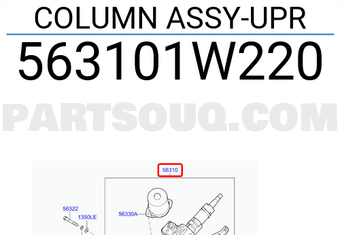 Cụm Điều Khiển Lái Điện Kia Rio Mã phụ tùng 563101W220