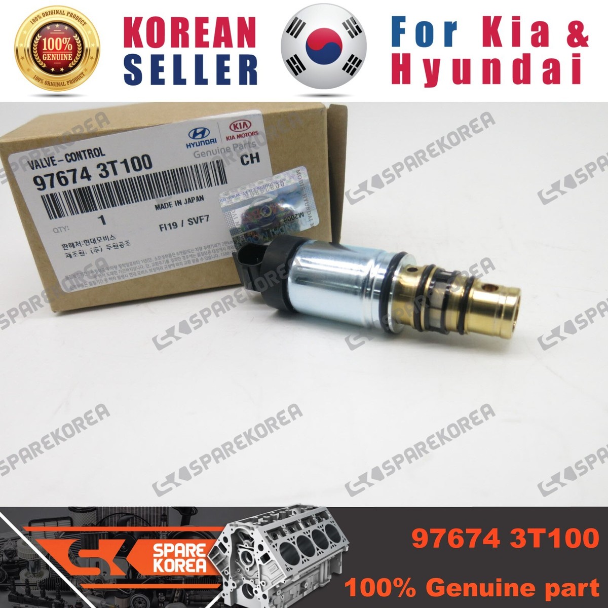 Van Đuôi Lốc Điều Hòa Kia Rio Mã phụ tùng 976743T100