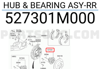 Bi May Ơ Sau Abs Kia koup Mã phụ tùng 527301M000