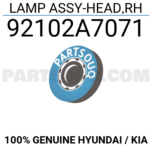 Đèn Pha Phải Có Led Kia K3 Mã phụ tùng 92102A7071