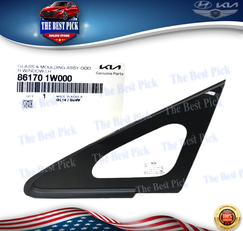 Kính Tam Giác Trước Trái Kia Rio Mã phụ tùng 861701W000