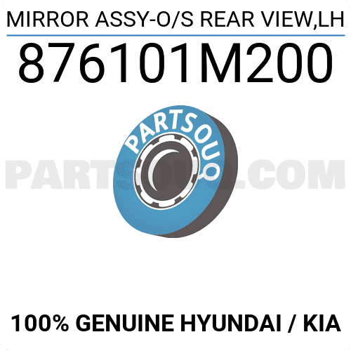 Gương Chiếu Hậu Trái - Xin An To Kia Forte / Cerato Mã phụ tùng 876101m200