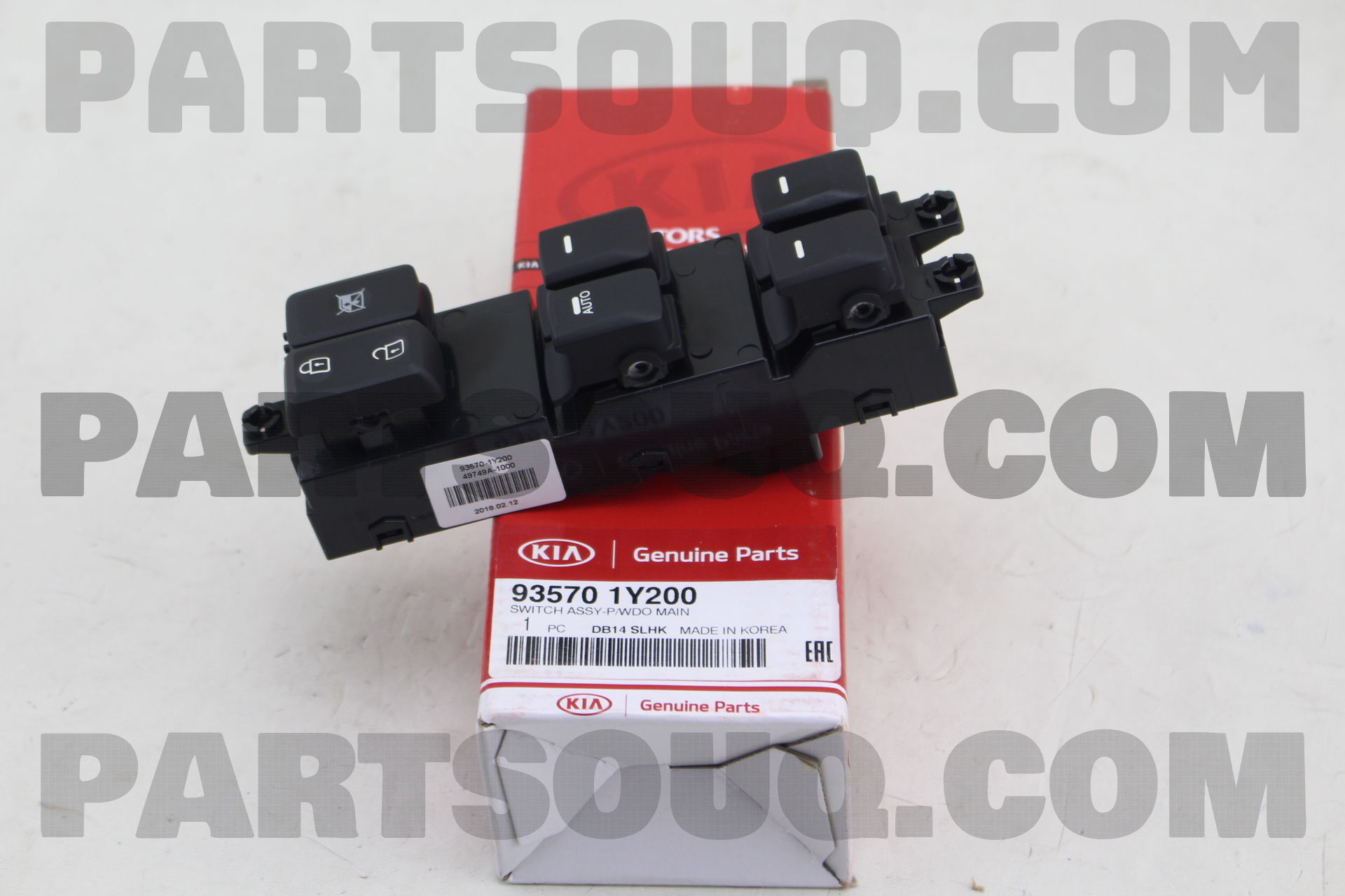 Cụm Công Tắc Lên Xuống Kính Tổng 5 Nút Bấm Kia Morning / Picanto Mã phụ tùng 935701y960