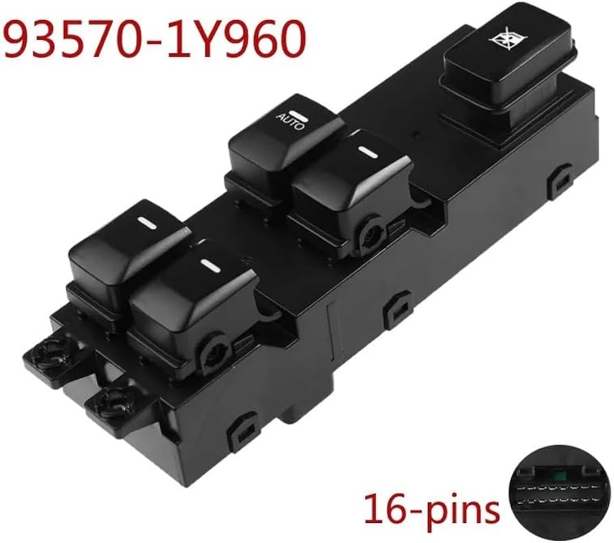 Cụm Công Tắc Lên Xuống Kính Tổng 5 Nút Bấm Kia Morning / Picanto Mã phụ tùng 935701y960