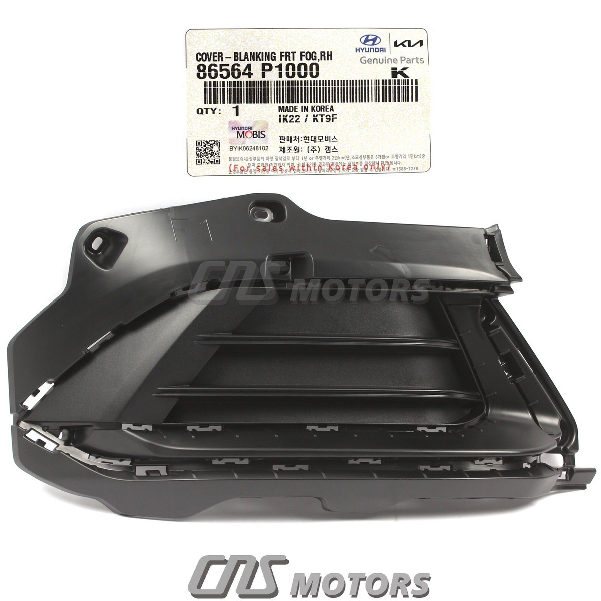 Ốp Trang Trí Cản Trước Phải Kia Morning / Picanto Mã phụ tùng 865641yba0