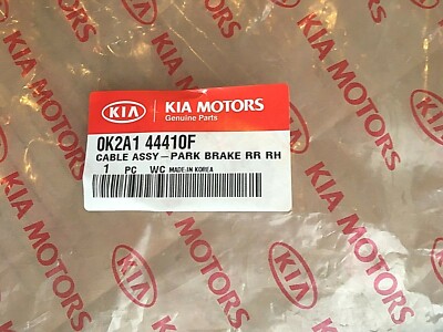 Cáp Phanh Tay Phải Kia Spectra Mã phụ tùng 0K2A144410F