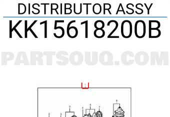 Cây Chia Điện Kia Pride OEM KK15618200B-OE