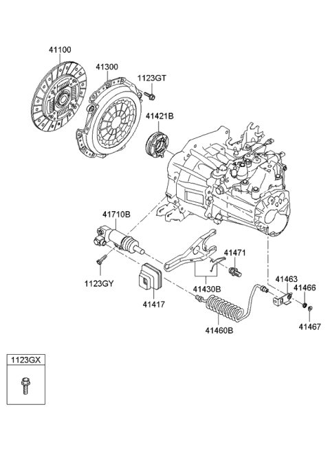 Lá Côn Kia Rio Mã phụ tùng 4110022716