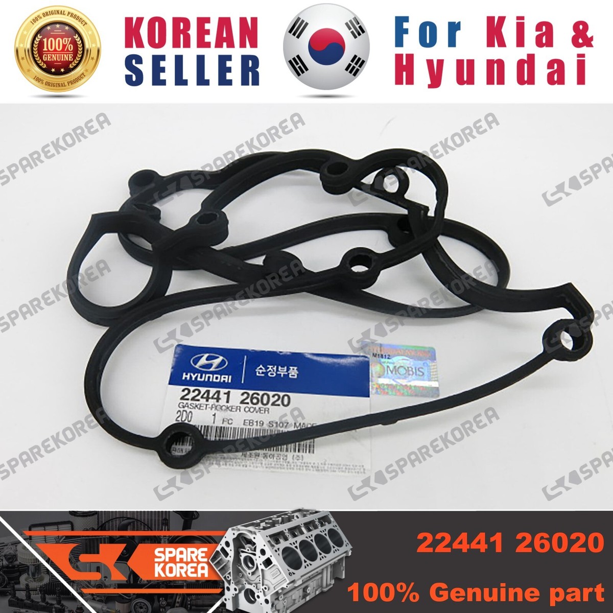 Gioăng Dàn Cò Kia Rio Mã phụ tùng 2244126020