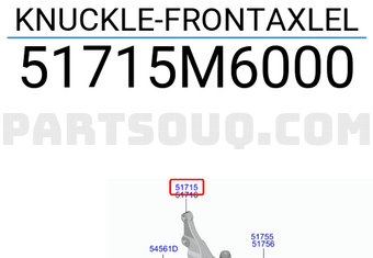 Trụ Lái Trái Kia Forte / Cerato Mã phụ tùng 51715m6000