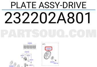 Bánh Đà Máy Dầu 1.7 Số Tự Động Kia Carens / rondo Mã phụ tùng 232202A801
