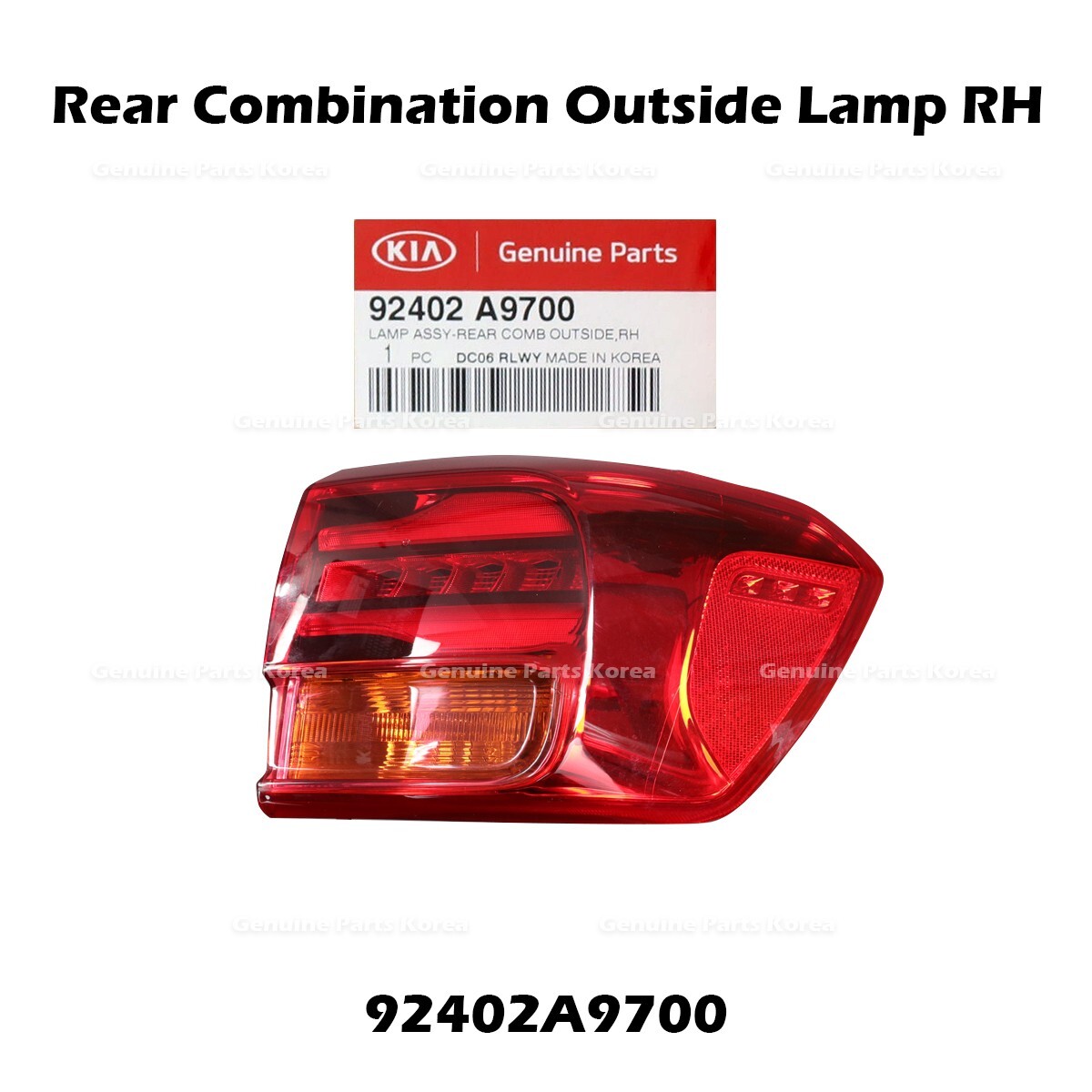 Đèn Gầm Phải Kia Grand Sedona Mã phụ tùng 92202a9700