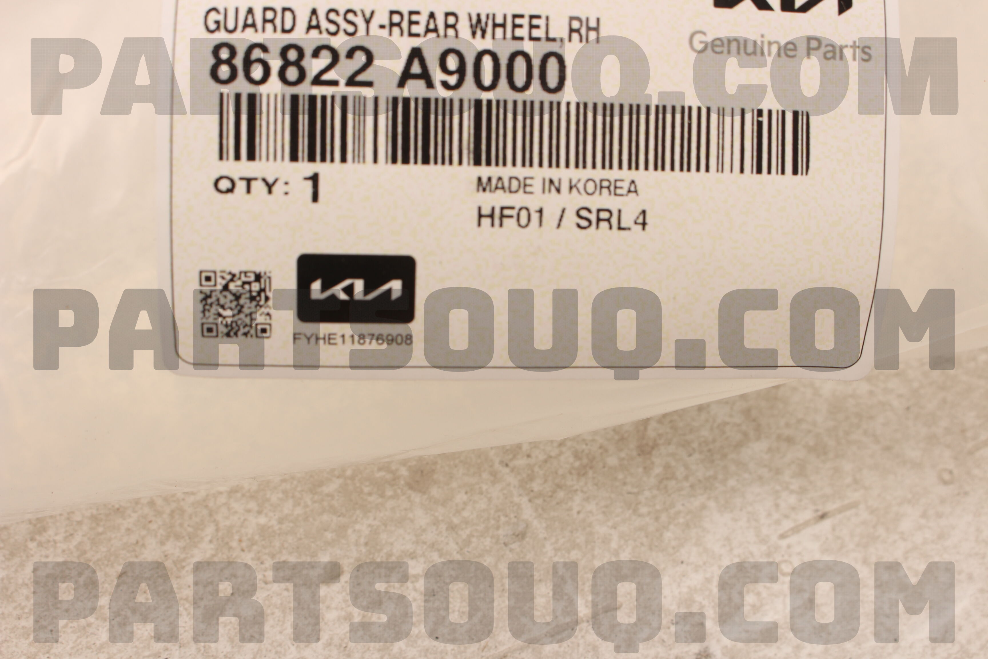 Lòng Dè Chắn Bùn Sau Phải Kia Grand Sedona Mã phụ tùng 86822A9000