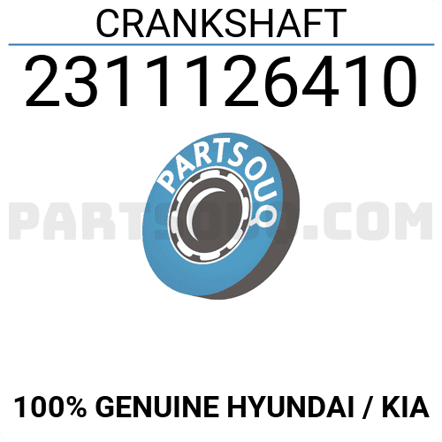 Trục Cơ Kia Rio Mã phụ tùng 2311126400