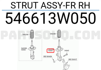 Giảm Sóc Trước Phải Kia Sportage OEM 546613W050