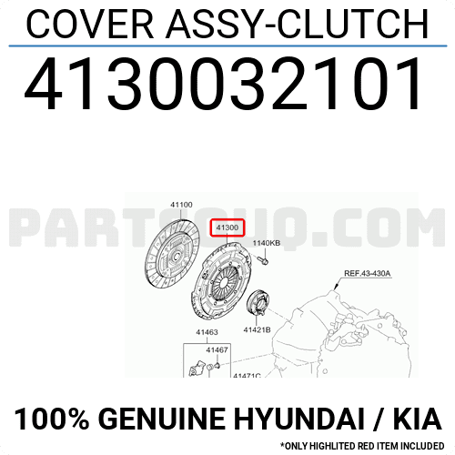 Bàn Ép Kia Carens / rondo Mã phụ tùng 4130032101