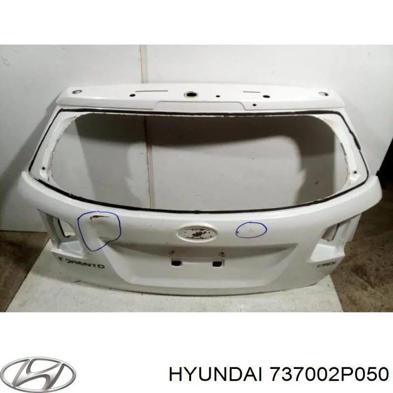 Cửa Hậu Kia Sorento Mã phụ tùng 737002P050