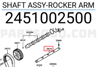 Sáo Dàn Cò 1.1L & 1.0L Kia Morning / Picanto Mã phụ tùng 2451002500
