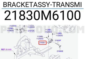 Cao Su Chân Máy Trái Kia Forte / Cerato Mã phụ tùng 21830M6100