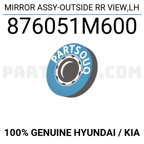 Gương Chiếu Hậu Trái Xi Nhan To Kia koup Mã phụ tùng 876051M600