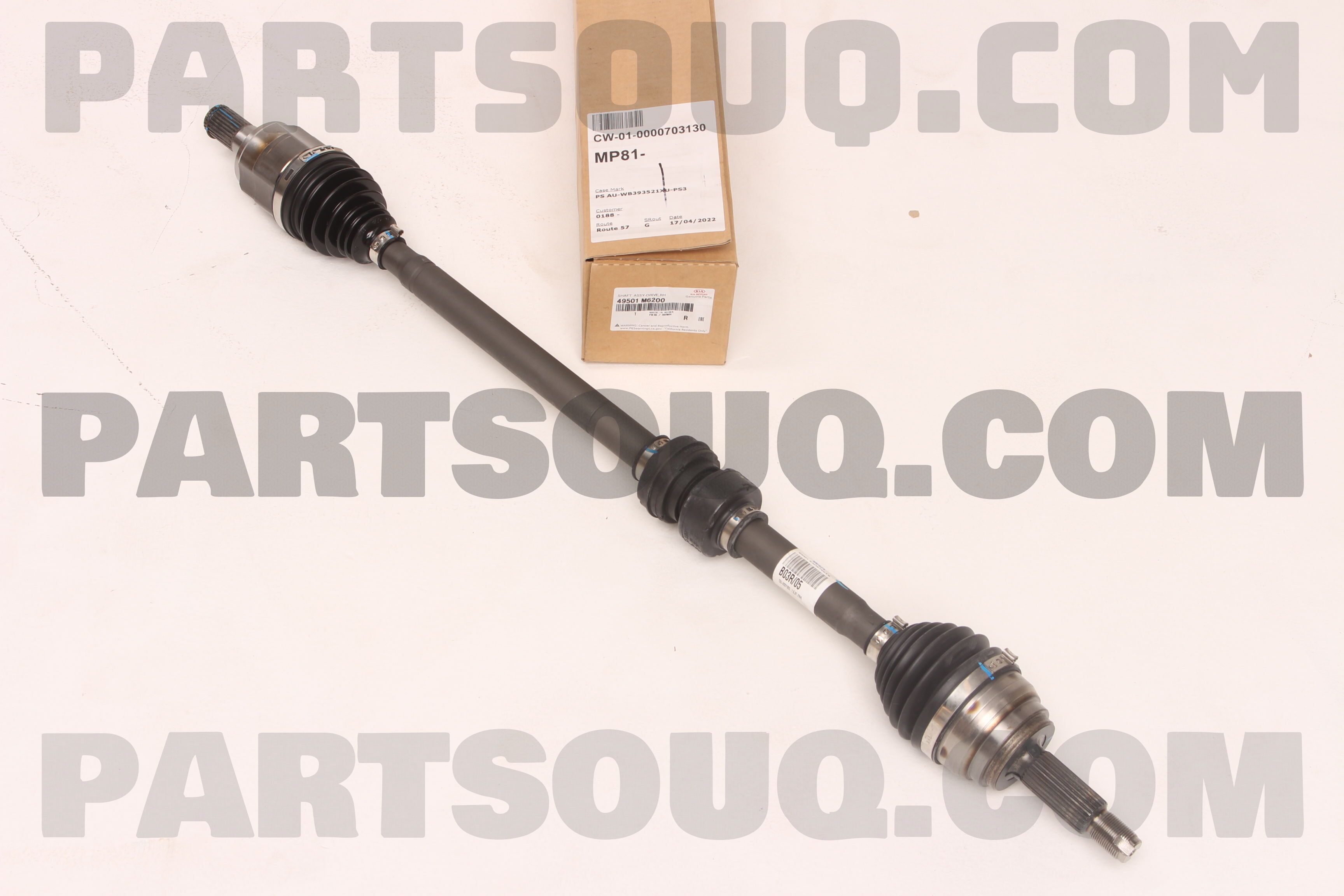 Cây Láp Phải Kia Forte / Cerato Mã phụ tùng 49501m6200