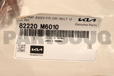 Nẹp Chân Kính Cánh Cửa Ngoài Trước Phải Kia Forte / Cerato Mã phụ tùng 82220M6010