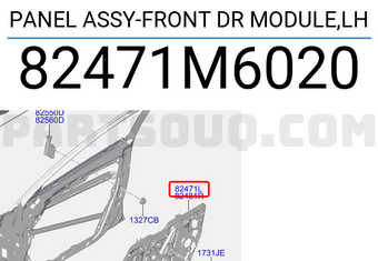 Compa Nâng Hạ Kính Cánh Cửa Trước Trái Kia Forte / Cerato Mã phụ tùng 82471M6020