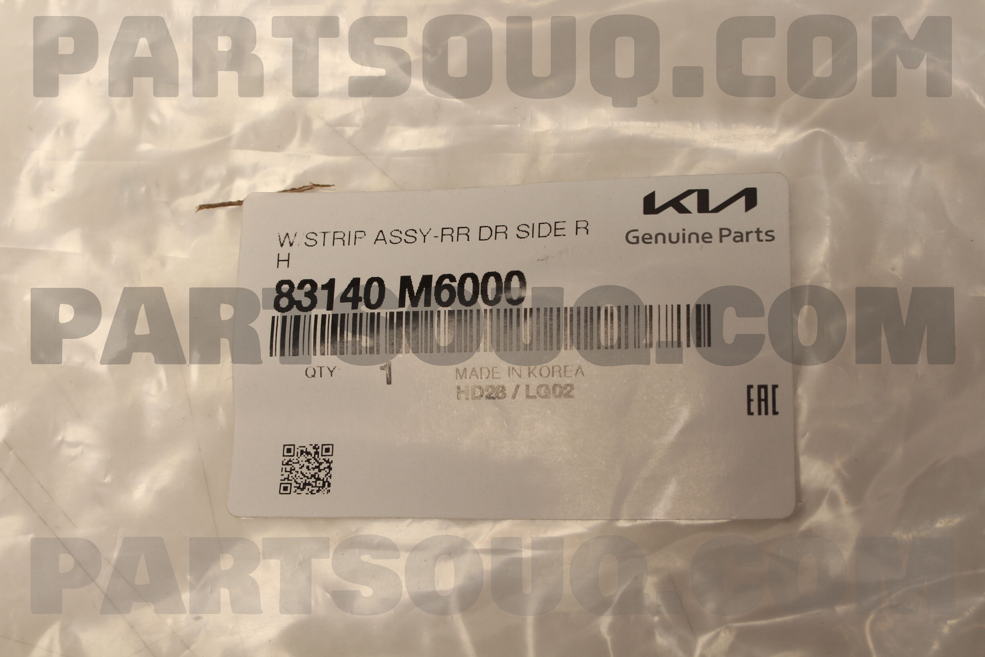 Gioăng Cánh Cửa Sau Phải Kia Forte / Cerato Mã phụ tùng 83140M6000