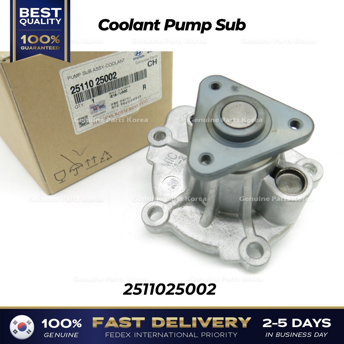 Bơm Nước Động Cơ Kia Carens / rondo Mã phụ tùng 2511025002