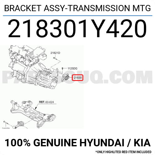 Chân Máy Đầu Hộp Số Tự Động Kia Morning / Picanto Mã phụ tùng 218301Y420