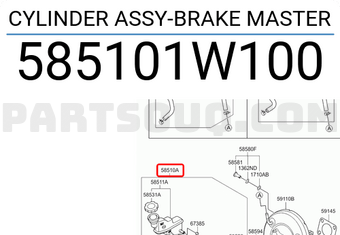 Tổng Phanh Kia Rio Mã phụ tùng 585101W100